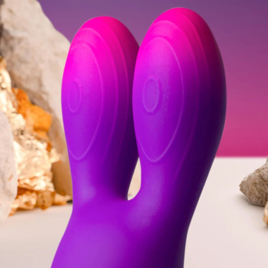 ROCKS-OFF - VIBRATORE FLESSIBILE GLO-GIRL BUNNY VIOLA